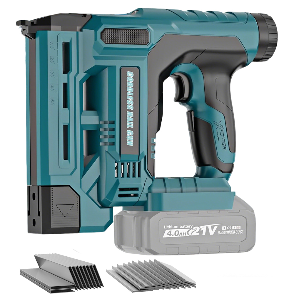 Staple Gun Electric - Pistolet do gwoździ i zszywek 2w1,