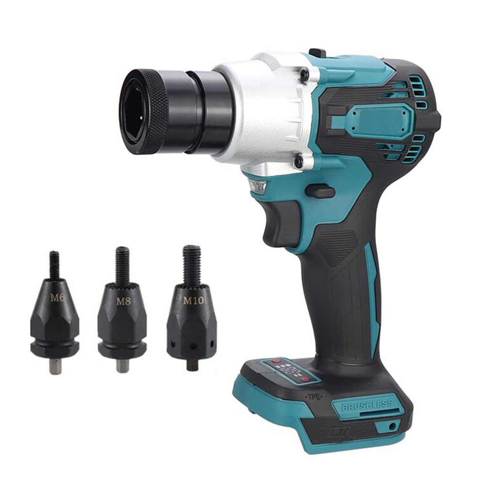 Power Tools For Sale - Elektryczna nitownica bezszczotkowa z zestawem głowic
