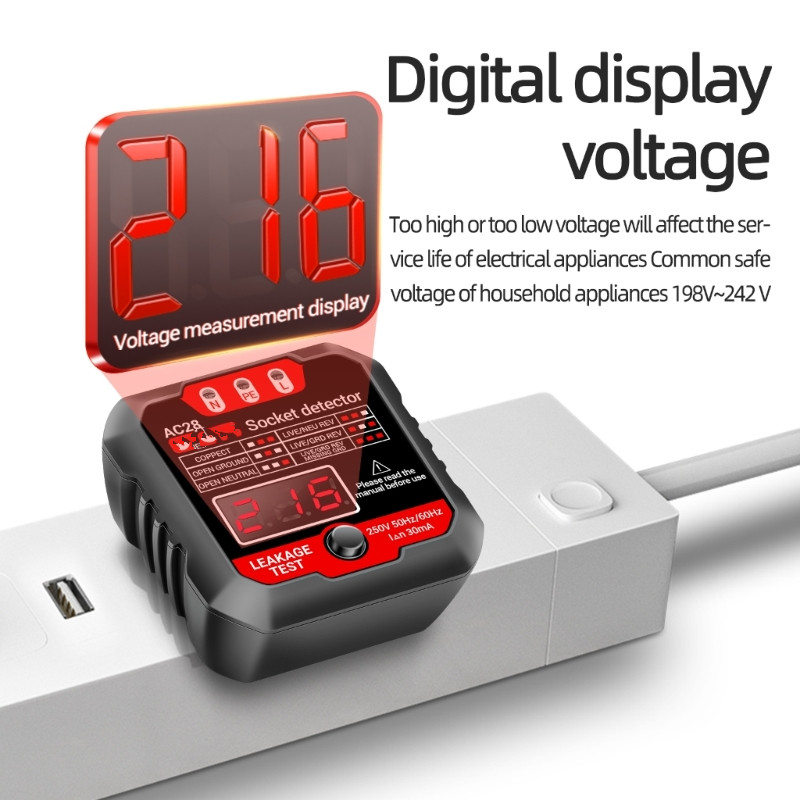 Power Tools Voltage - ANENG AC28 wykrywacz gniazda US/EU Tester