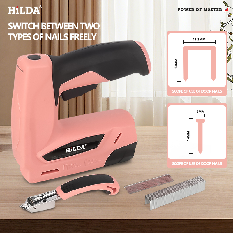 Staple Gun Electric - Elektryczna zszywarka HILDA, akumulatorowa zszywarka, przenośna