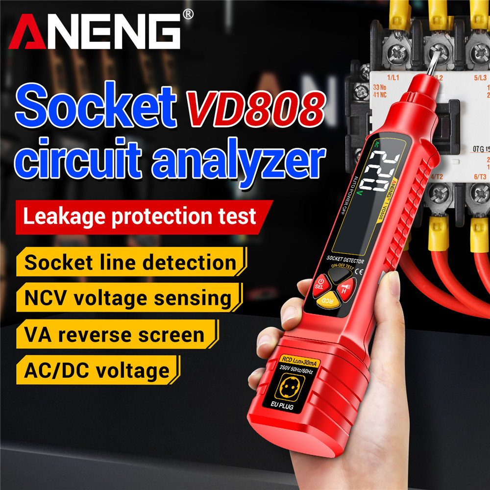Tester zasilania gniazda ANENG – Power Tools Voltage recenzja i cena