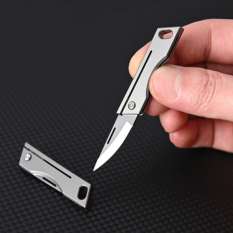 Mini nóż składany ze stopu tyt – Power Key Tools recenzja i cena