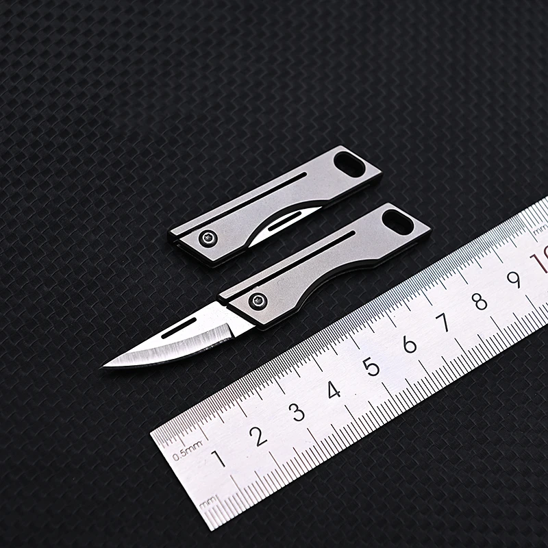 Mini nóż składany ze stopu tyt – Power Key Tools recenzja i cena
