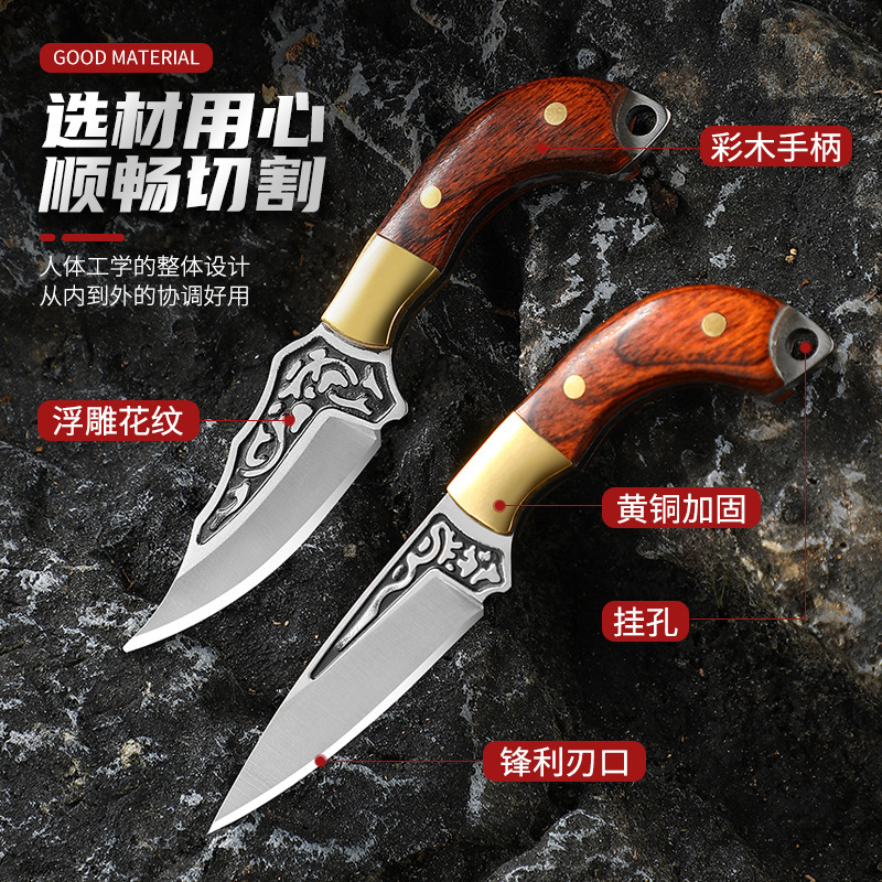 Nóż EDC z drewnianą rękojeścią – Power Key Tools recenzja i cena