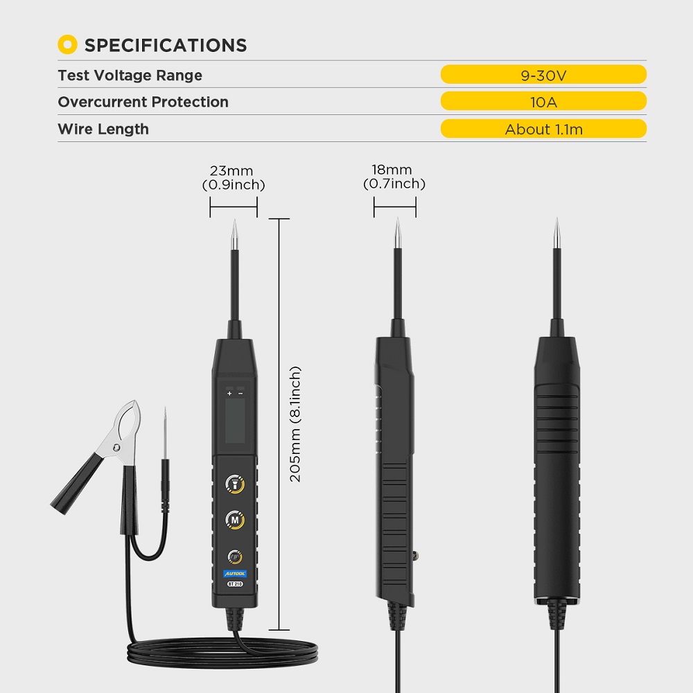 AUTOOL Nowy BT210 Tester Obwod – Power Tools Voltage recenzja i cena